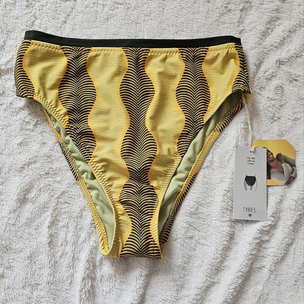 Fe Noel x Target Microwave High Cut Cheeky Swim Bottom sz M NWT